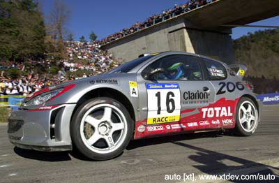 1.  Gilles Panizzi, Peugeot 206, rally Catalunya 2001, 2nd plac