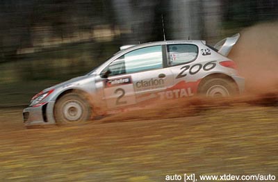 2.  Gilles Panizzi, Peugeot 206, rally Catalunya 2001, 2nd plac