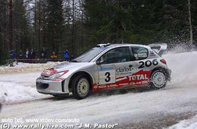 23.  Gilles Panizzi, Peugeot 206, rally Catalunya 2001, 2nd plac