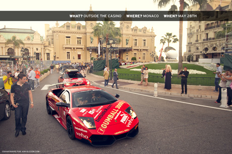 LP 670 SV otside the Casino of Monte Carlo Gumball 3000 28 of May 2011